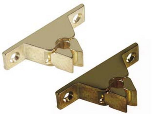 10pz pinza fermaporta senza incontro - mm.60x32x14h. ottone bronzato fer8808