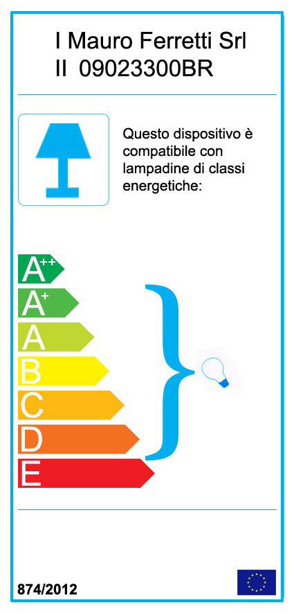 Mappamondo Bronzo con Luce Ø25x38 cm in Ferro e Plastica