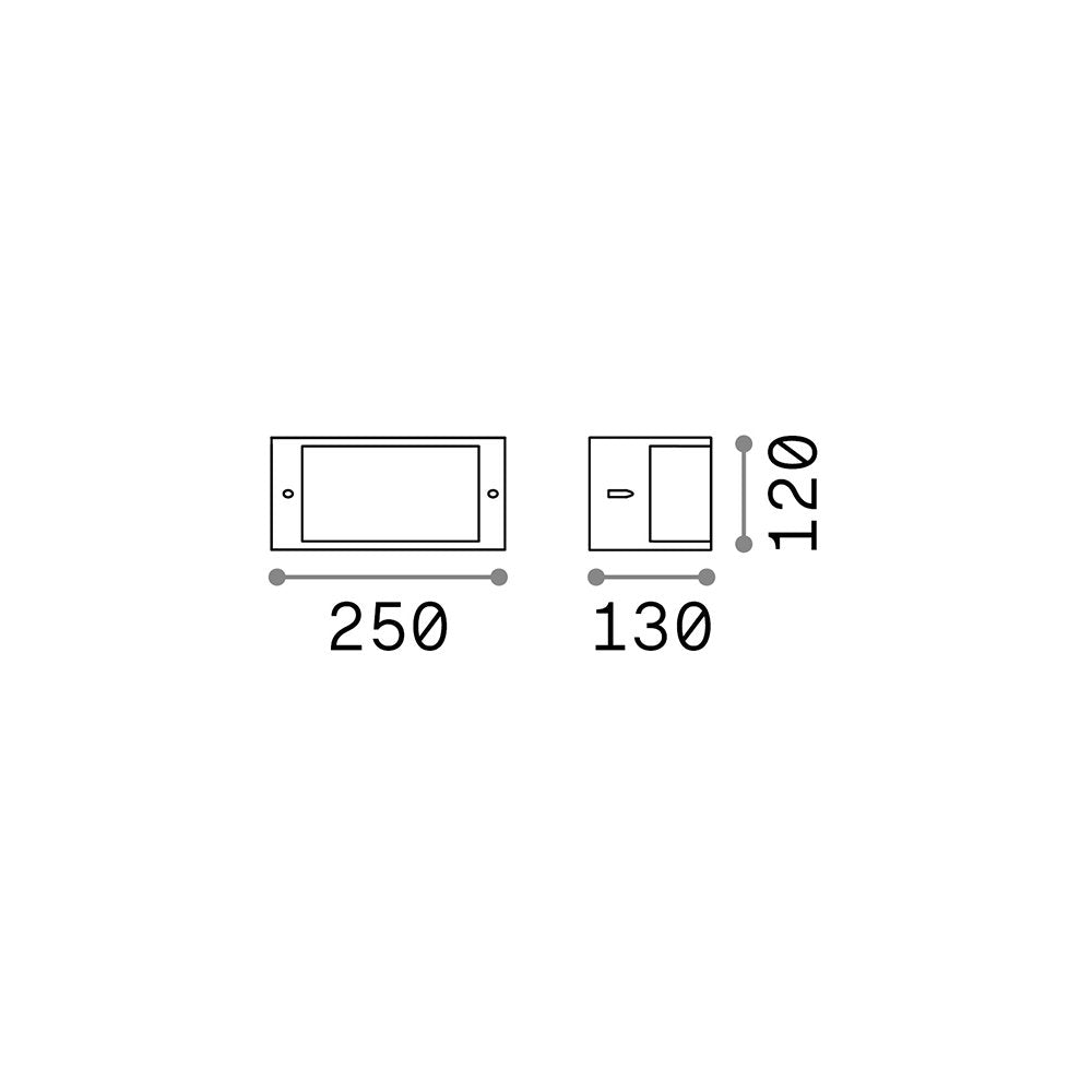 Applique Moderna Rex-1 Alluminio-Materie Plastiche Antracite 1 Luce E27