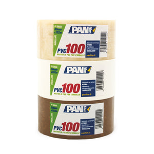 PVC 100  trasparente Nastro per lâ€™imballo in PVC con eccellente resistenza allâ€™ invecchiamento. Aderisce in modo istantaneo su carta e plastica.  mm 50 x 66 mt