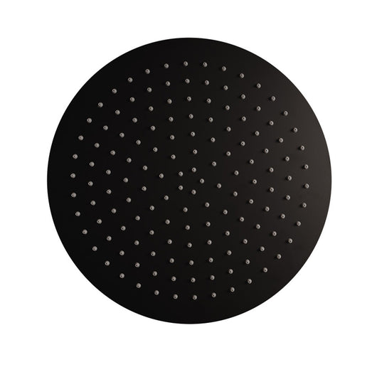Soffione doccia in acciaio inox diametro 25 cm colore nero - Ares