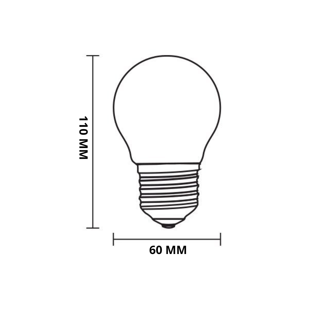 Lampadina led filamento sfera attacco e27 potenza 10 watt temperatura colore lampada 2700k bianco caldo