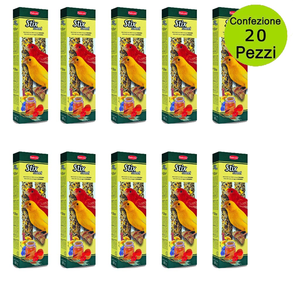 Multipack da 20 stix padovan sweet canarini