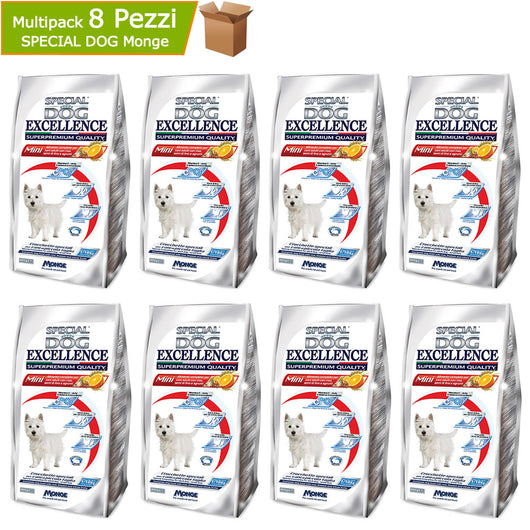 Monge special dog excellence mini adult multipack 8 pezzi da grammi 800 cadauno