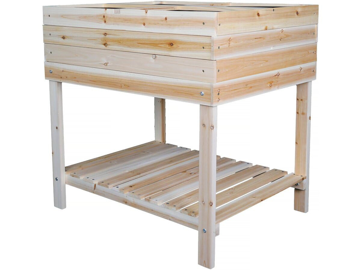 Habitat et Jardin Orto Rialzato 80x60x80cm Legno Marrone