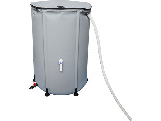 Habitat et Jardin Serbatoio Flessibile 500L PVC Grigio per Recupero Acqua