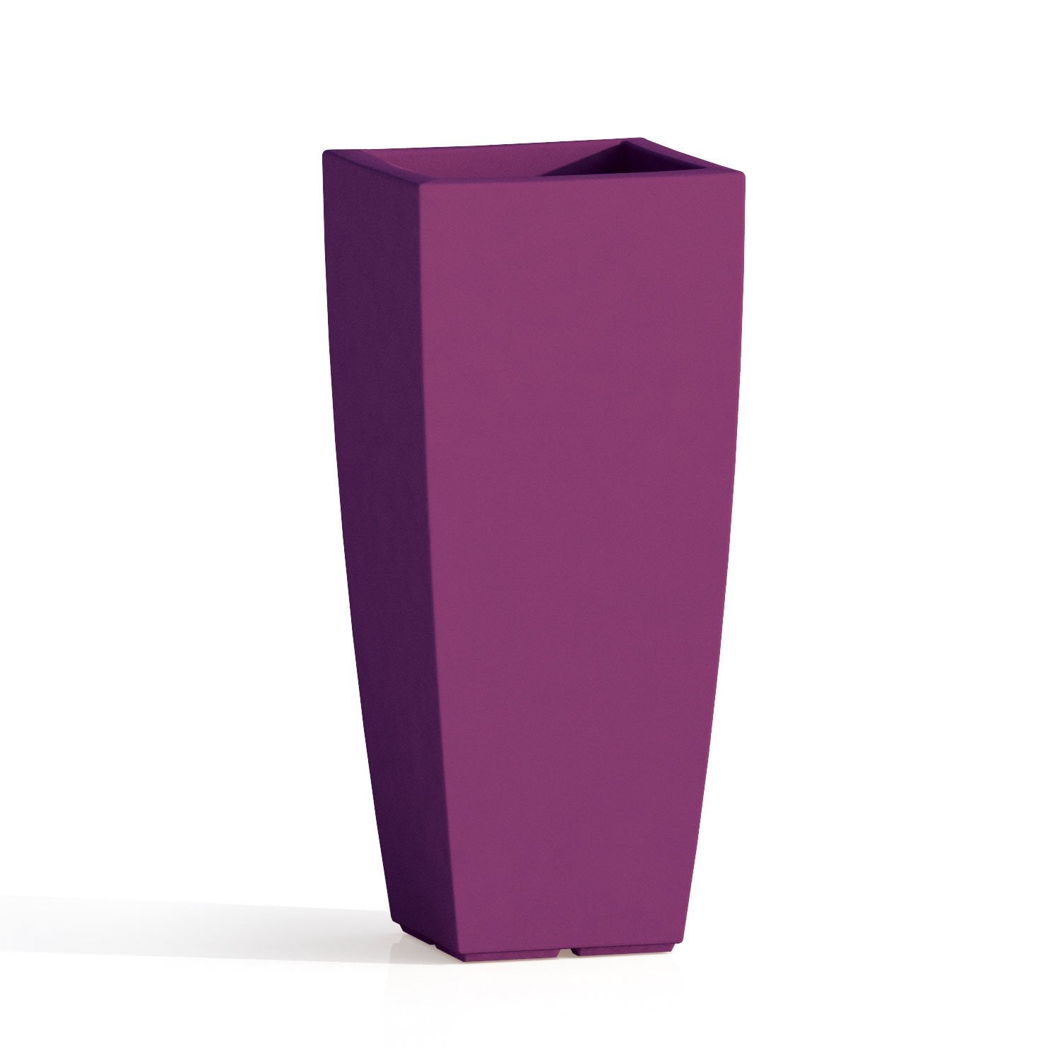 Vaso Agave In Resina Quadrato Viola H90 40x40Cm