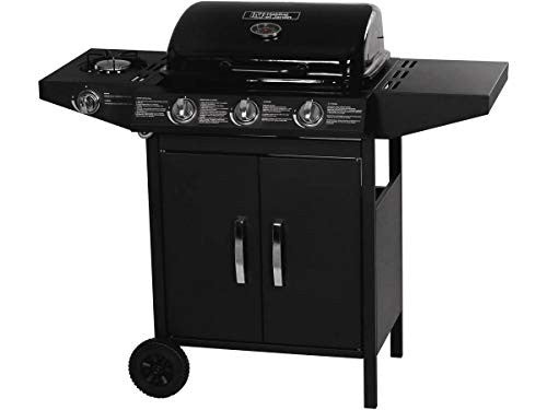 Habitat et Jardin Barbecue a Gas 4 Fuochi 10,5 kW Nero