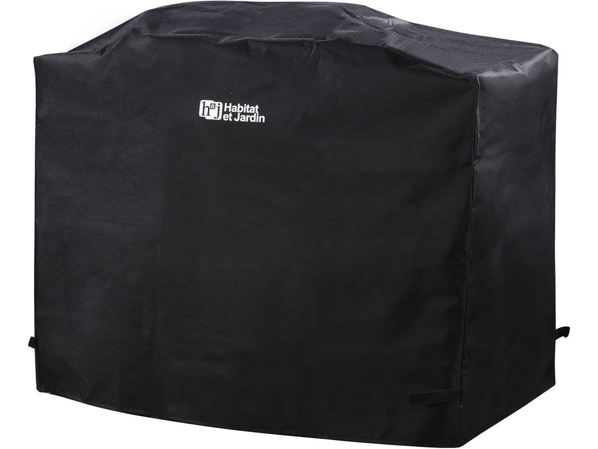 Habitat et Jardin Copertura Barbecue 120x52 cm Poliestere Nero Impermeabile