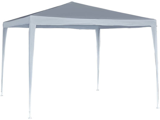 Gazebo da Giardino 3x3m Bianco Acciaio e Poliestere Habitat et Jardin