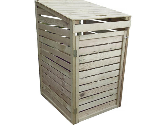 Cestino Singolo in Legno Trattato 135cm FSC per Esterno Habitat et Jardin