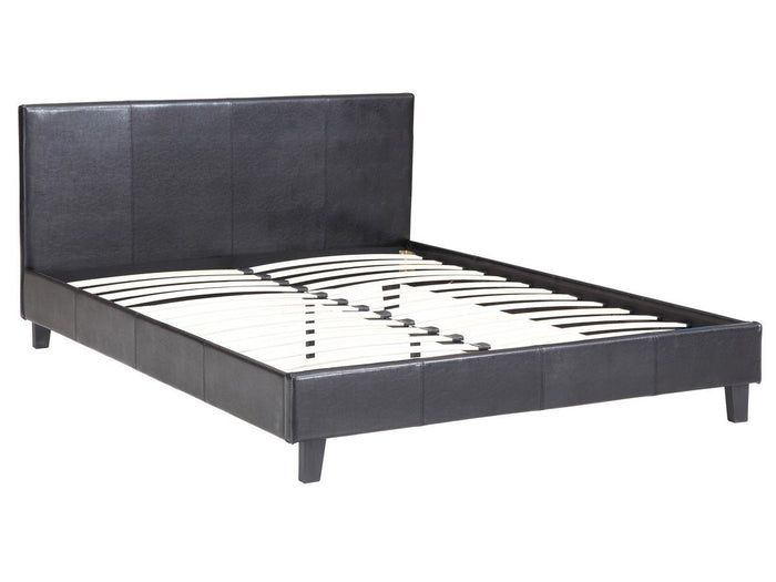 Letto matrimoniale 160x200 Nero Moderno Habitat et Jardin con Testiera