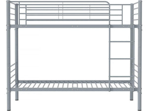 Letto a Castello 90x190cm Metallo Grigio Certificato EN747 Habitat et Jardin