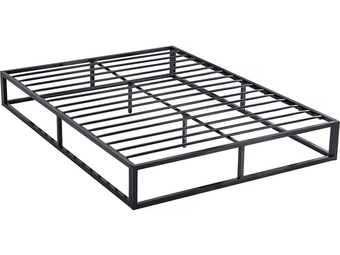 Habitat et Jardin Struttura Letto 140x190 cm Metallo Nero Moderno