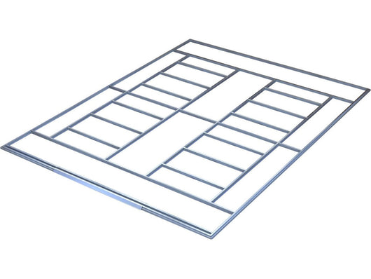 Base per Capanno 15,16 m² Acciaio Zincato Anti UV Anticorrosione Habitat et Jardin