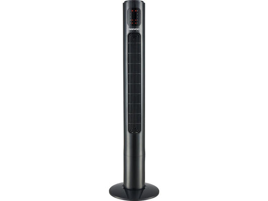 Daewoo Ventilatore a Torre 117 cm 45W 3 Velocità Nero con Telecomando