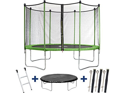 Trampolino Habitat et Jardin Ø3.65 m con Rete di Protezione, Scala e Telone