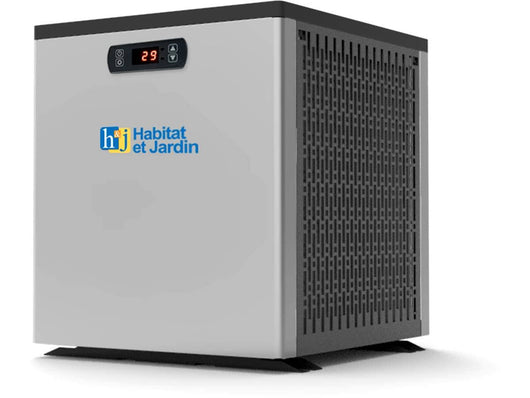 Habitat et Jardin Mini Pompa di Calore 3,5 Kw per Piscine fino a 20 m³ Nero e Grigio