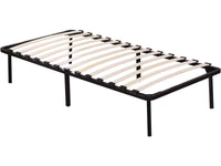 Habitat et Jardin Rete a doghe 90x190cm Nero 13 Doghe Legno di Faggio