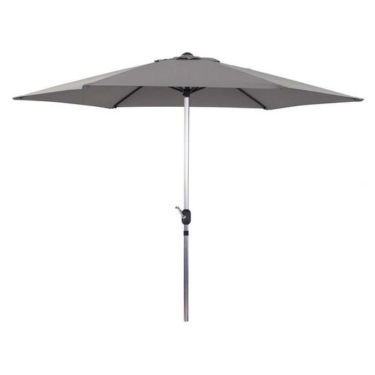 Parasol Giardino Alluminio Ø 3m Grigio Protezione UV HABITAT ET JARDIN