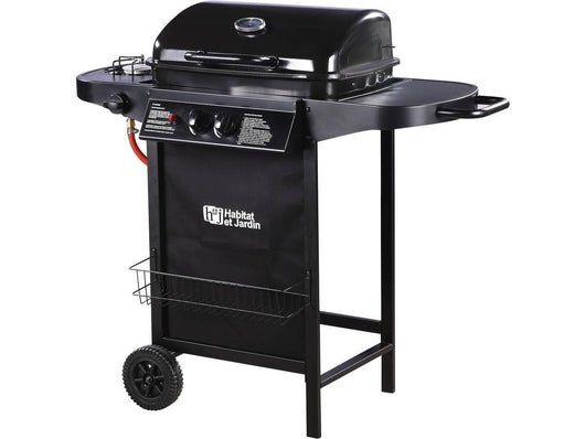 Habitat et Jardin Barbecue a Gas 3+1 Bruciatori 9,38 kW Nero