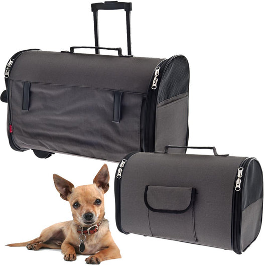 Fuss dog borsa e trolley per cani e gatti 2 in 1 sally trolley & bag