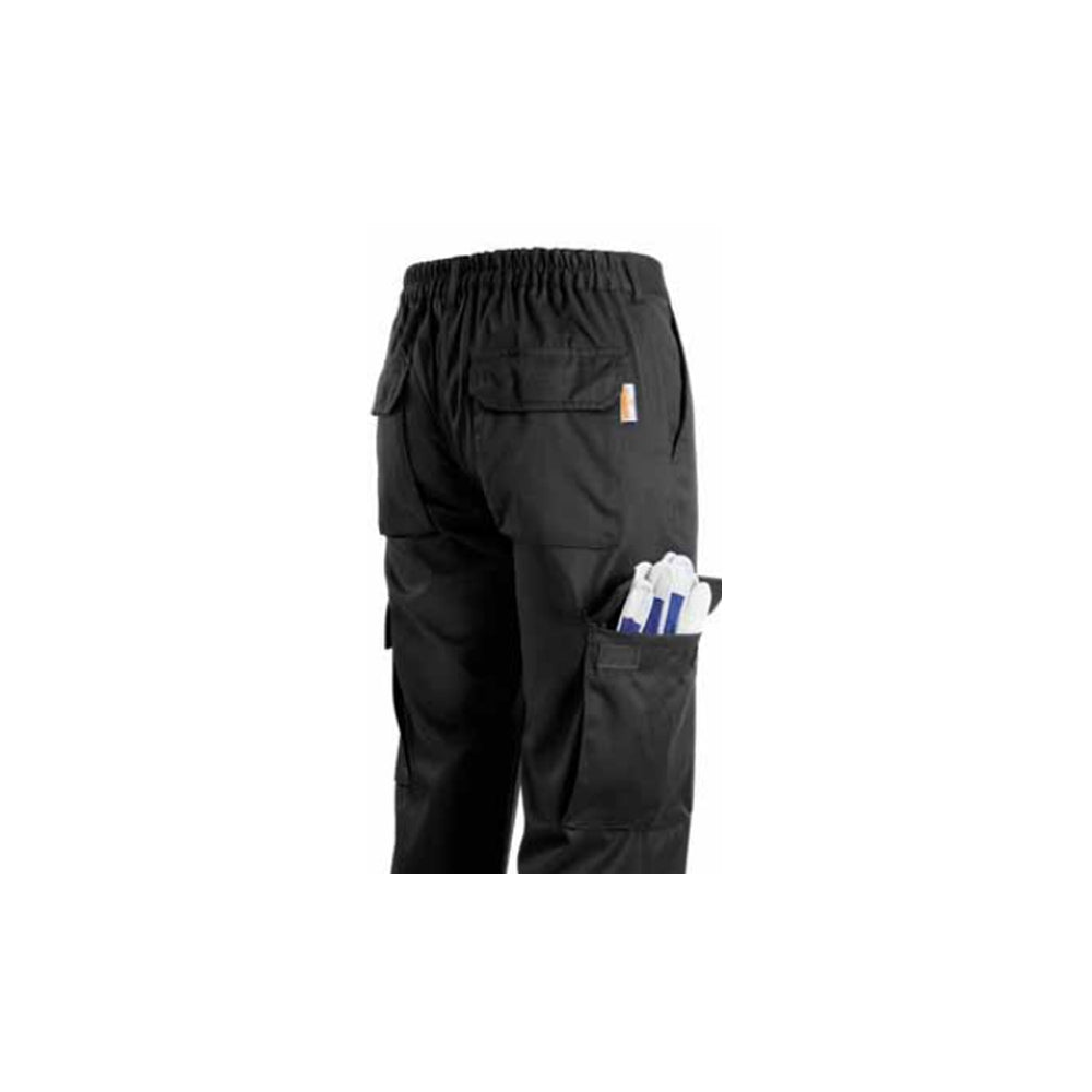 Multipack da 10 pz tg. l pantaloni da lavoro work professional multitasche nero