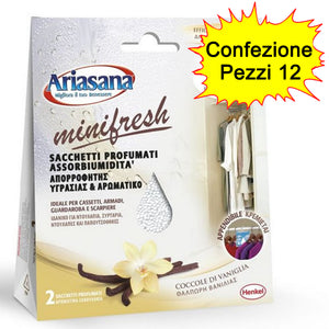 Ariasana mini fresh coccole di vaniglia confezione da 12 pezzi da 100 gr