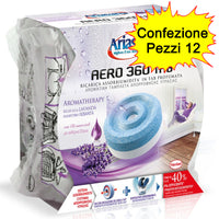 Ariasana ricarica tab relaxing lavanda aero 360 gradi confezione da 12 pacchi da 450 grammi ciascuno