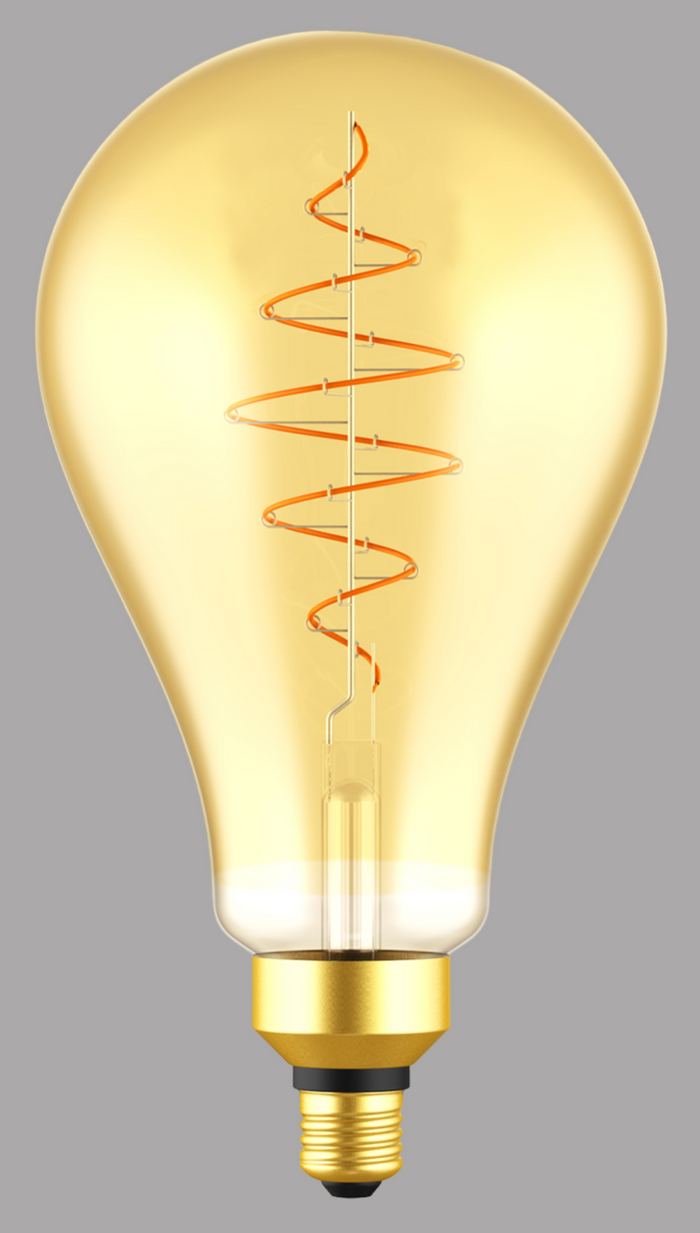 Lampadina led vintage con finitura oro