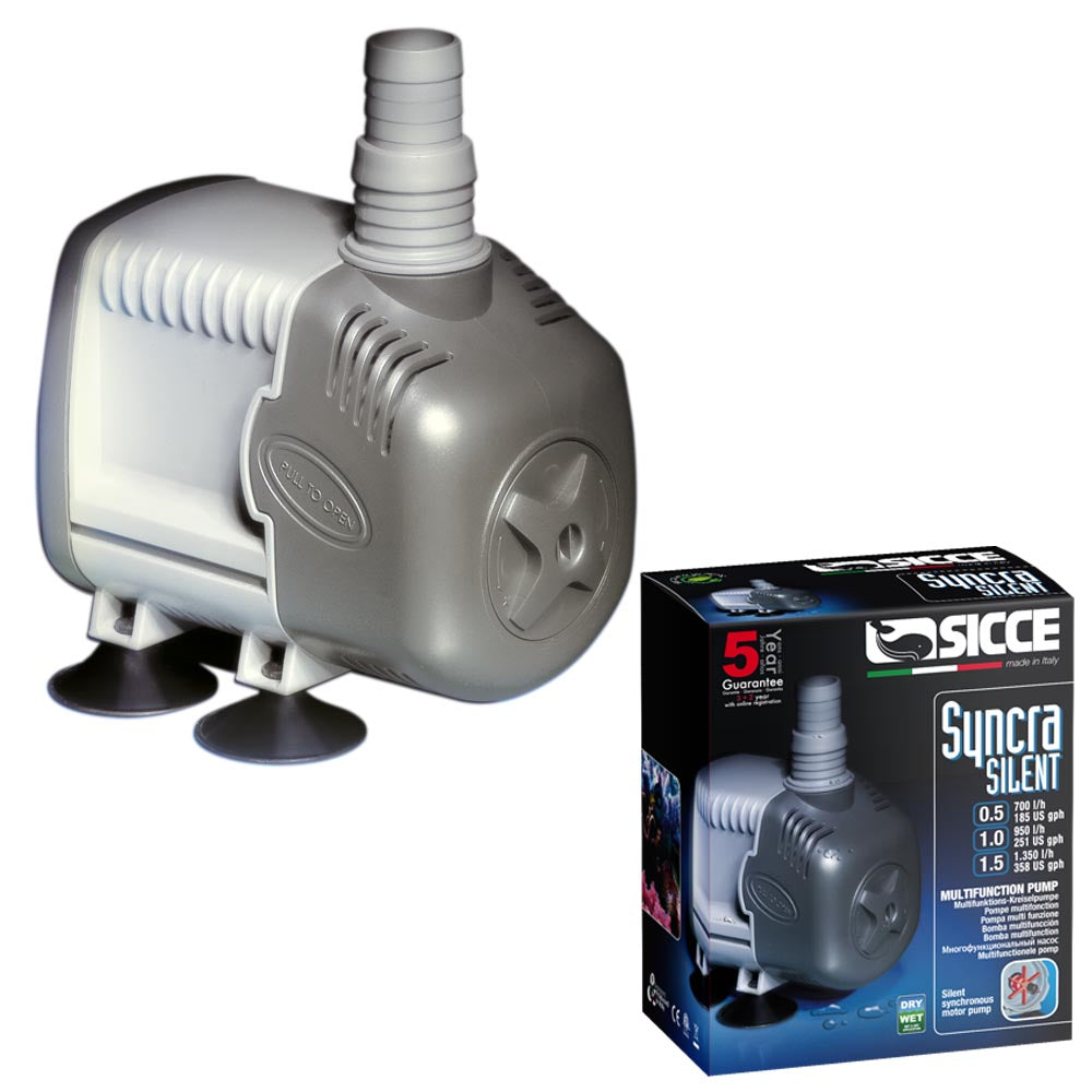 Sicce syncra silent 3.0 2.700 litri/h cavo da 1,5 metri pompa per acquari laghetti e fontane