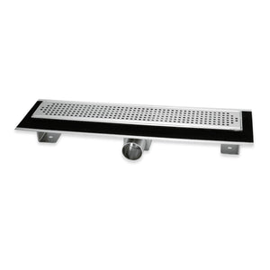 Canale canaletta pavimento lineare scarico doccia acciaio inox lucido canalina *** misure l985xh63>115 mm, confezione 1