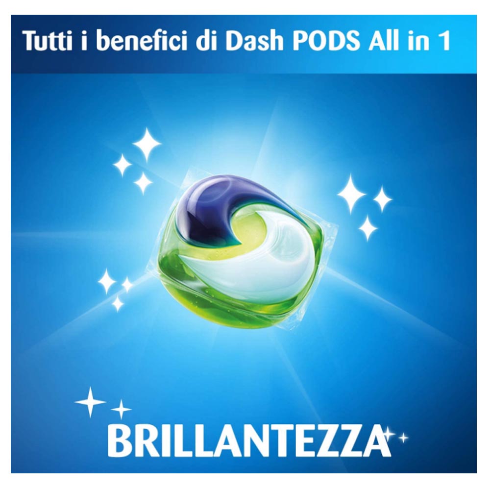 Dash allin1 pods detersivo per lavatrice salva colore 4 confezioni da 30 capsule