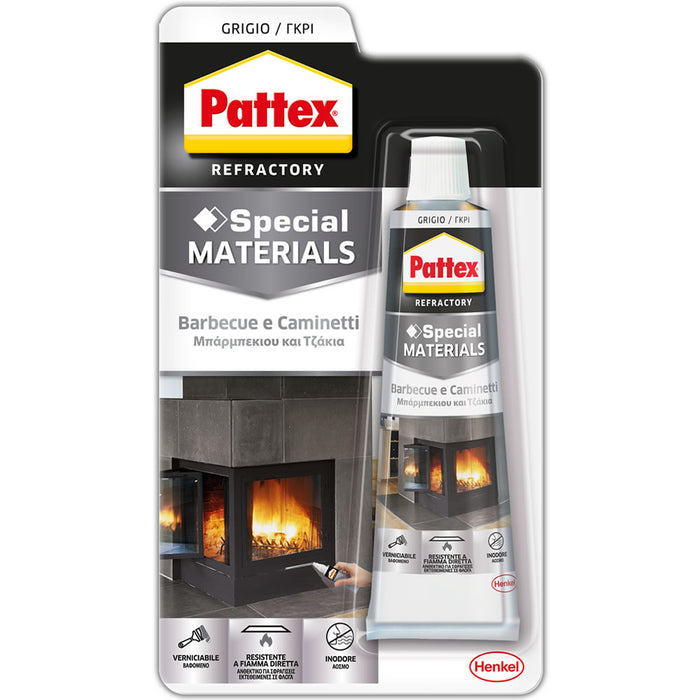 Sigillante refrattario barbecue e caminetti 50 ml pattex