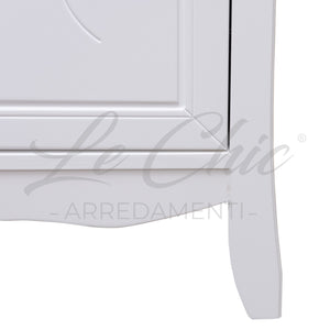 Colonna bagno contemporaneo bianco shabby