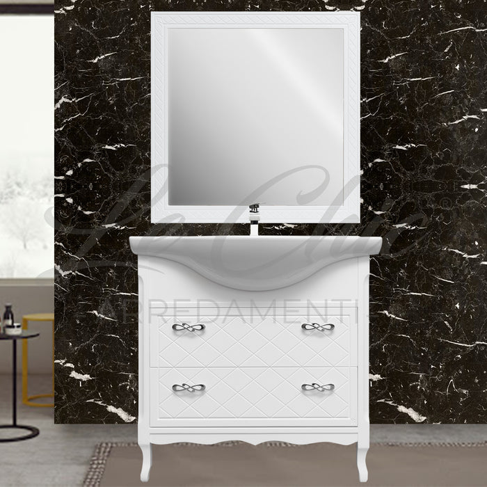 Mobile bagno Aida in stile classico moderno - 85 cm