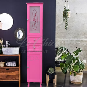 Colonna bagno stile contemporaneo shabby chic Rosa