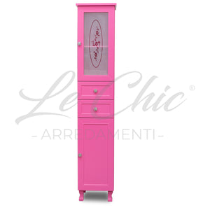 Colonna bagno stile contemporaneo shabby chic Rosa