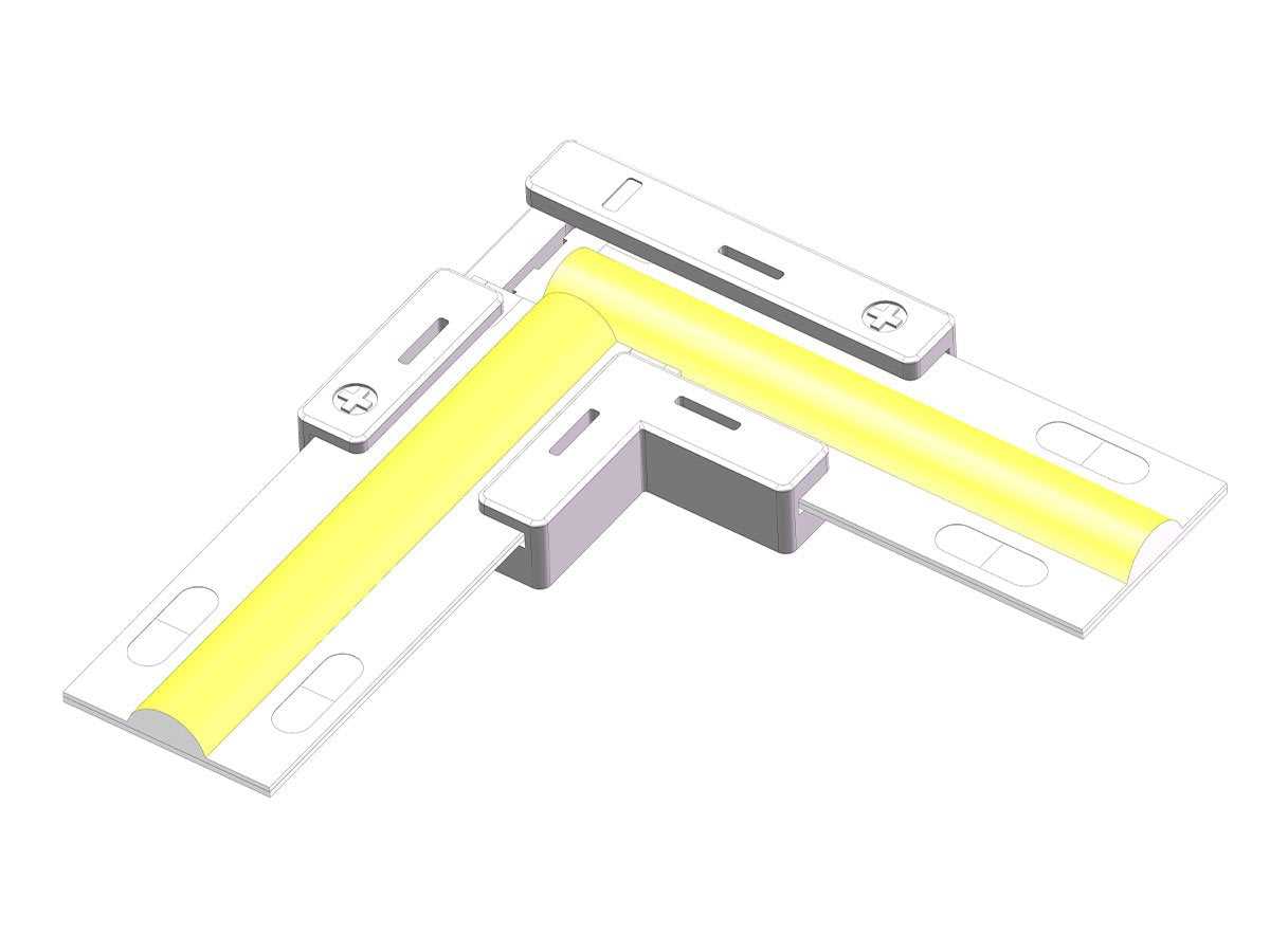 10 Pezzi Connettore Veloce Per Striscia Led 10mm Forma L Con Coperchio Per Curvare Strip Led Senza Saldatura