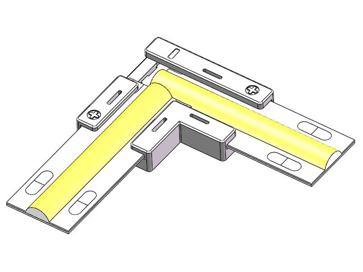 10 Pezzi Connettore Veloce Per Striscia Led 10mm Forma L Con Coperchio Per Curvare Strip Led Senza Saldatura