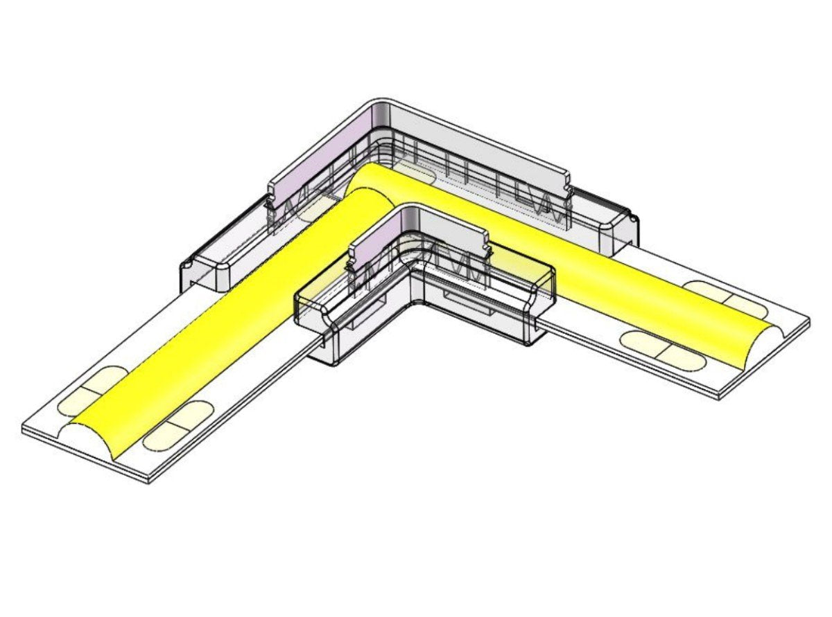 10 Pezzi Connettore Veloce Per Striscia Led 8mm Forma L Fast Connect 4 In 1 Per Curvare Strip Led Senza Saldatura