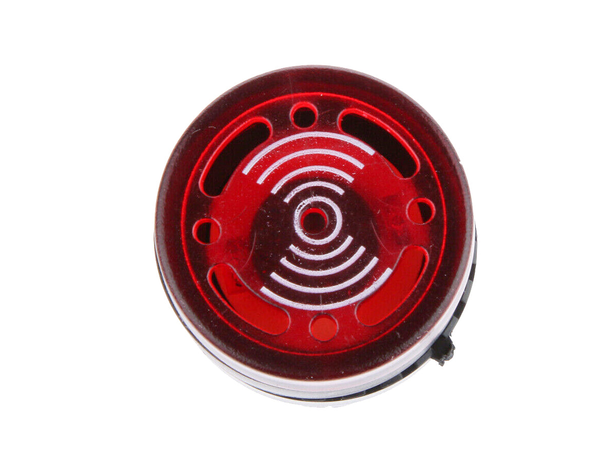 10 Pezzi Indicatore Led Rosso 12V AC/DC Buzzer Allarme Acustico Da Incasso Foro 22mm