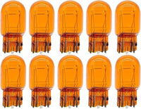 10 Pezzi Lampada Alogena T20 W21/5W 12V 21/5W 7443 Arancione Amber