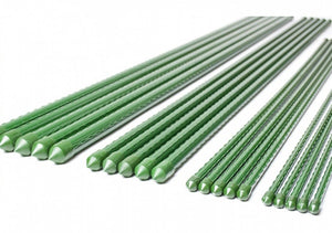 10 Pezzi Supporto Piante Rampicanti Bastone In Acciaio Plastificato Verde 1,1X150cm