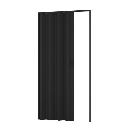 Porta d'arredo per interno a soffietto nera  cm 83 x 214DH