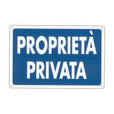 Cartello proprietà  privata