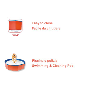 Piscina per cani swimming & cleaning pool diametro cm 120 x 30