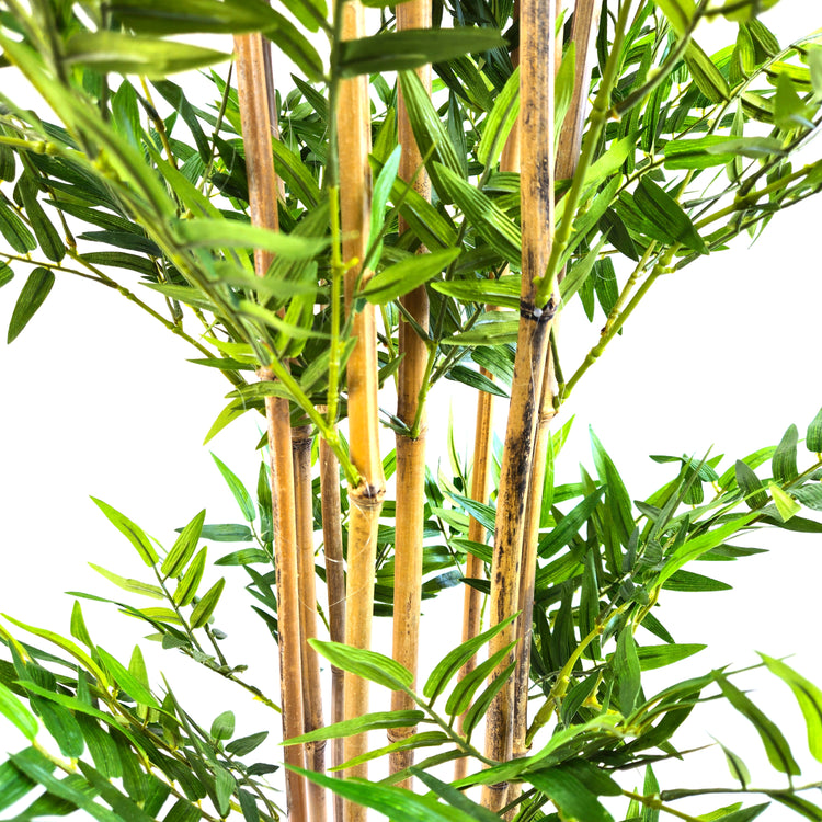 Pianta artificiale per interno Bambu cm 155 foglia mini c/vaso