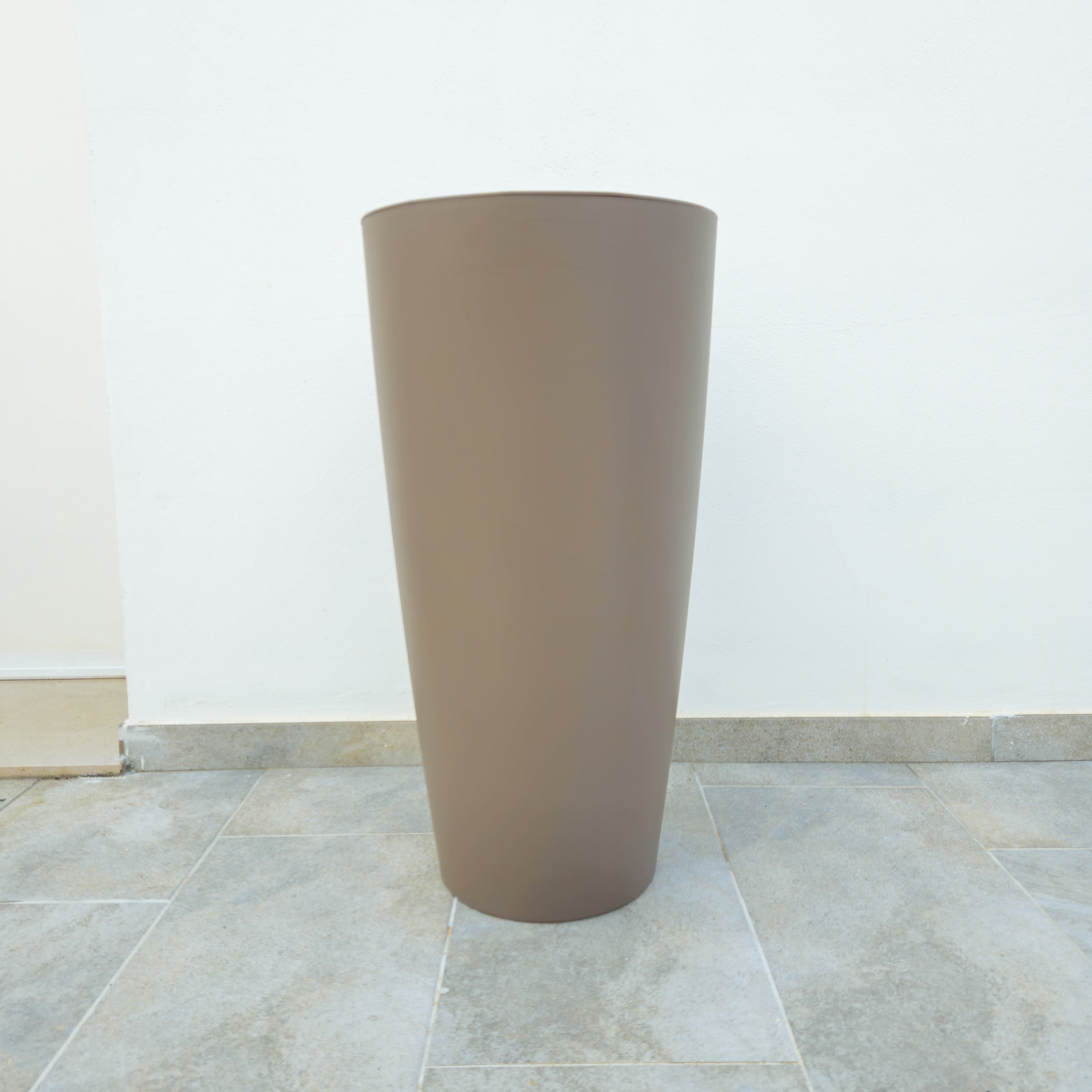 Vaso Style cm  36x70 H con bosso -  colore: tortora - 3636T-BOSSO