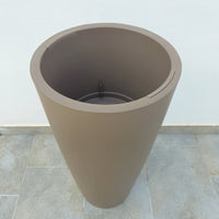 Vaso Style cm  36x70 H con bosso -  colore: tortora - 3636T-BOSSO